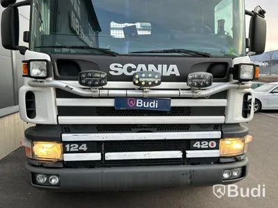Lastväxlare Scania P124 420 6x2 JOAB växlare med analog färdskrivare | VBG-drag | Nybes