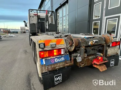 Lastväxlare Scania P124 420 6x2 JOAB växlare med analog färdskrivare | VBG-drag | Nybes