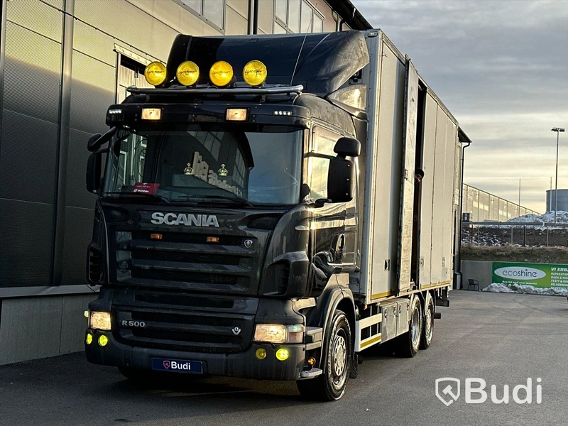 Lastbil Scania R500 6x2 | 2009 | SKAB skåp med öppningsbarsida x2 - export