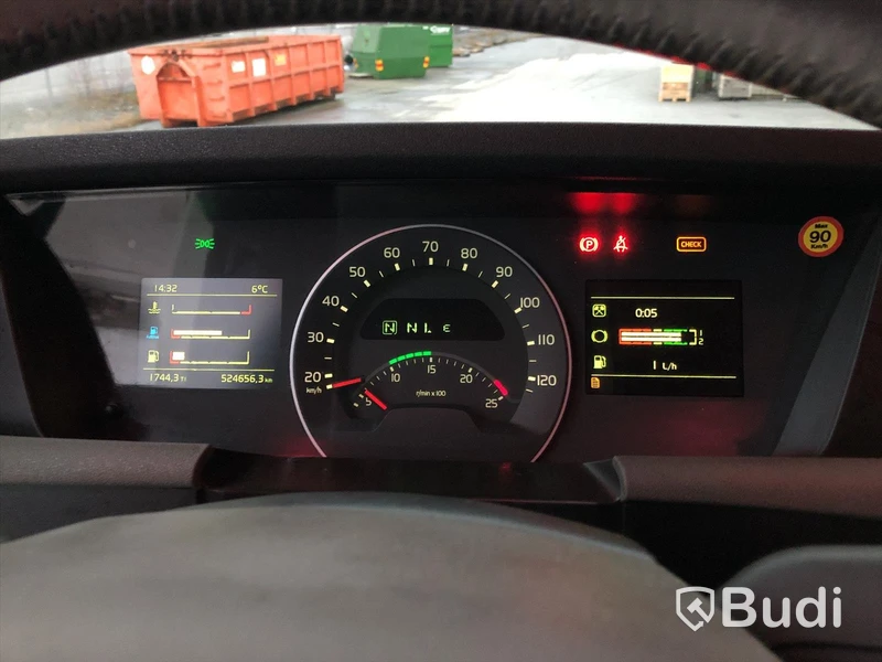 Lastbil Volvo FH 6x2 Hiab lastväxlare Euro5 (Miljözon TOM 2021-07-12)