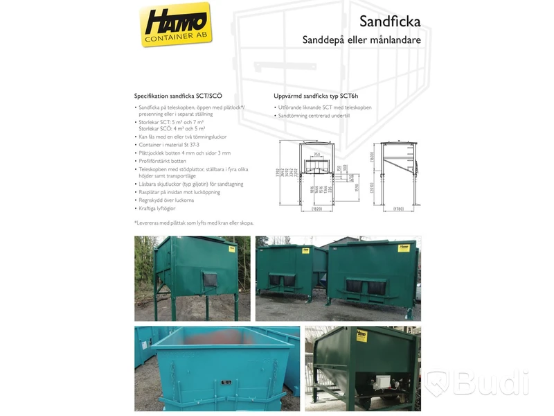 Sandficka HAMO 7m3