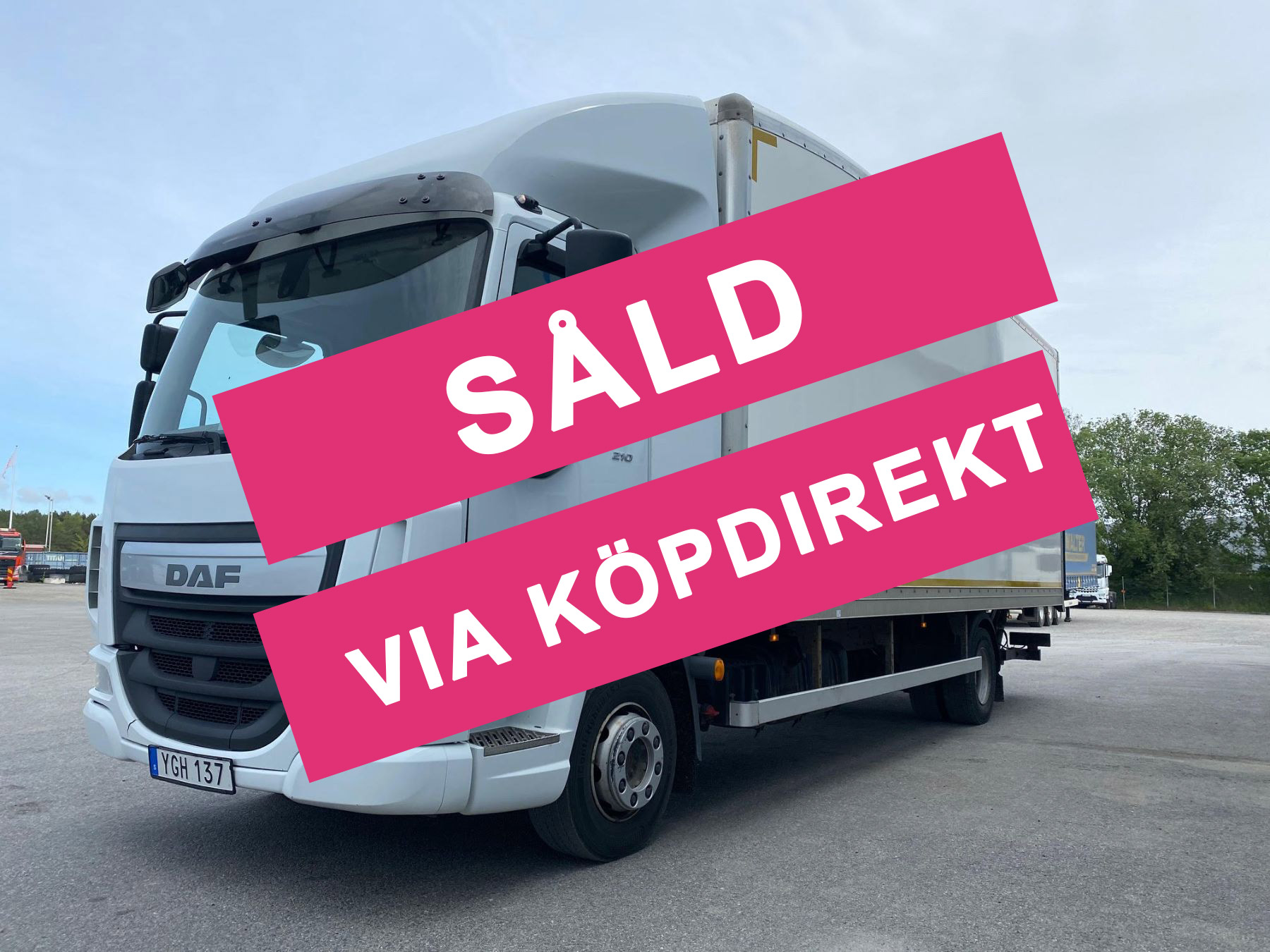 Lastbil DAF LF 210 Aerobody -17 Euro6