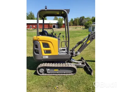 Minigrävare Volvo EC18D -2018, 90h med skopor samt Indespension LTD släp