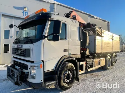Lastbil Volvo FM-400 Fassi F235XP Plogförberedd