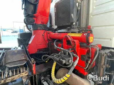 Lastbil Volvo FM-400 Fassi F235XP Plogförberedd