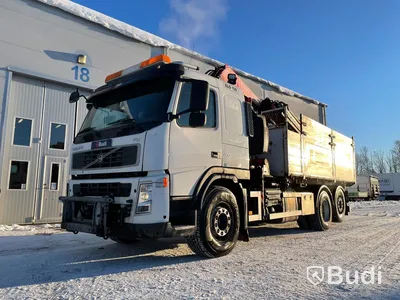 Lastbil Volvo FM-400 Fassi F235XP Plogförberedd