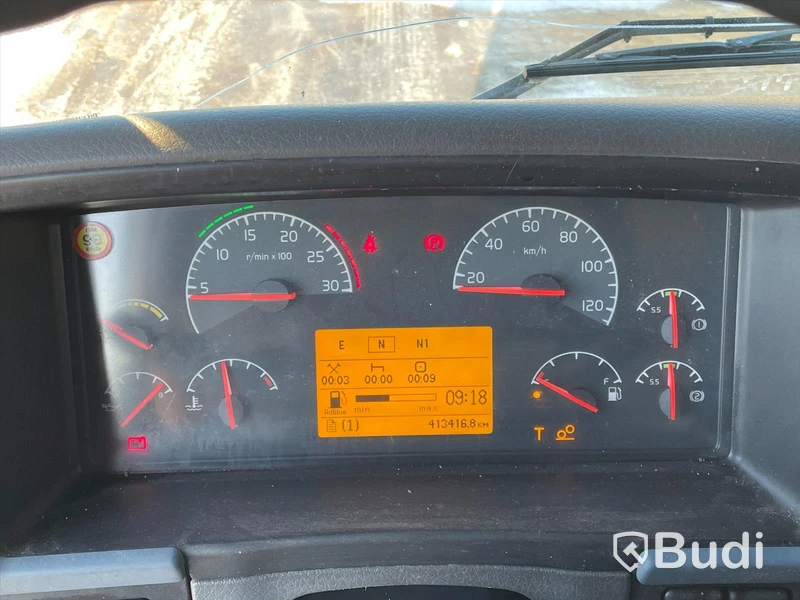 Lastbil Volvo FM-400 Fassi F235XP Plogförberedd