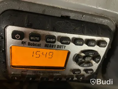 Grävmaskin Bobcat E20 | tre skopor | Tillhörande släp
