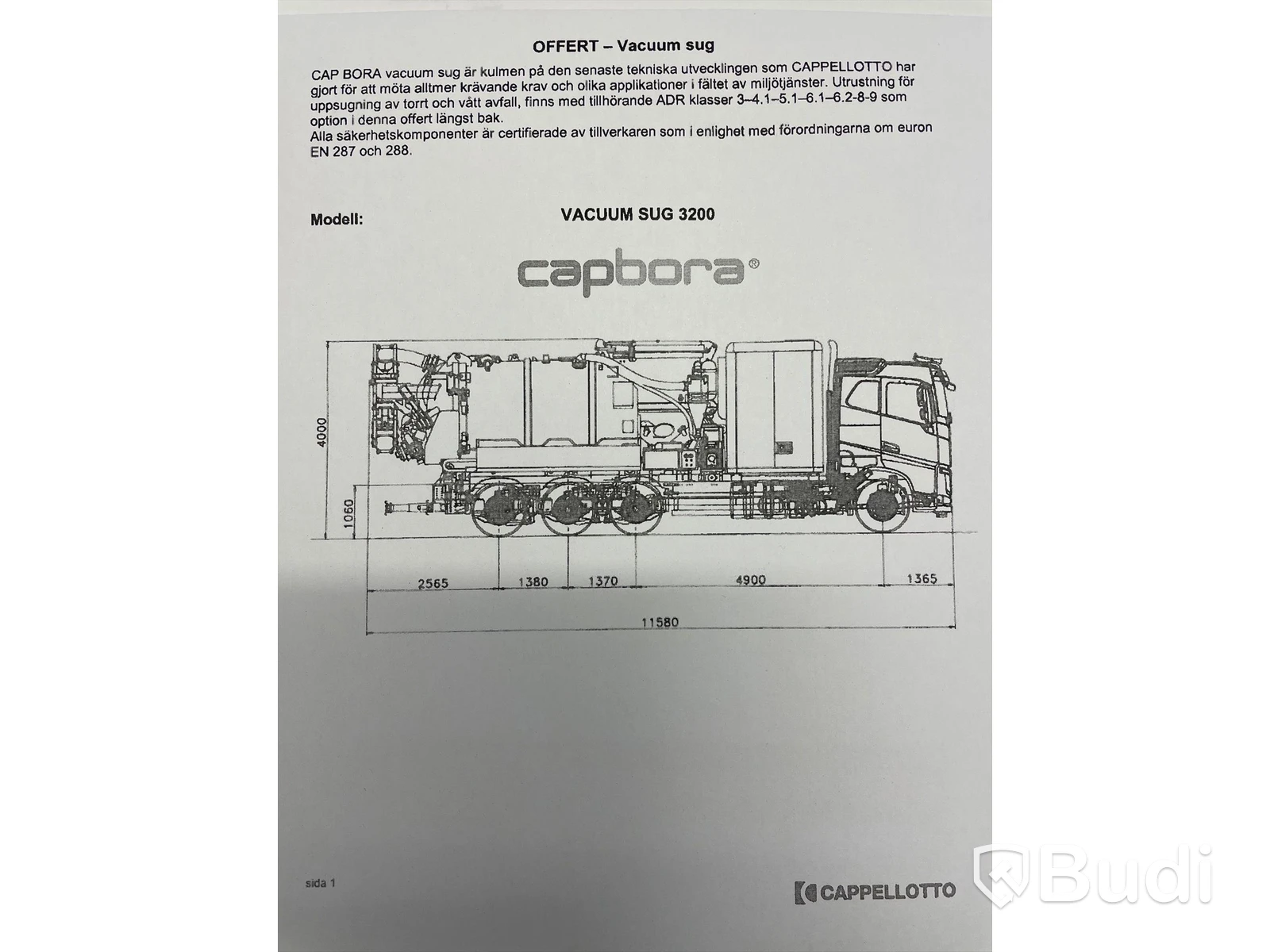 Lastbil Volvo FM 460 8x2 Torrsug Euro6 | Cappellotto