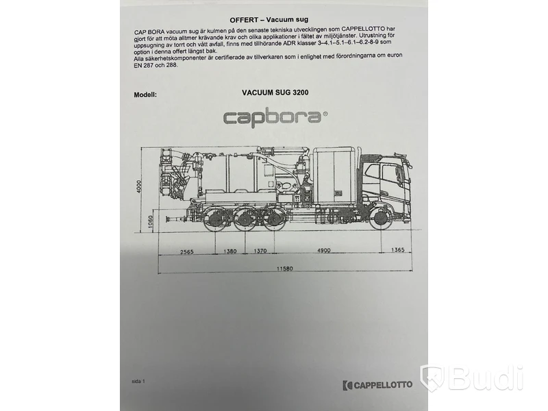 Lastbil Volvo FM 460 8x2 Torrsug Euro6 | Cappellotto