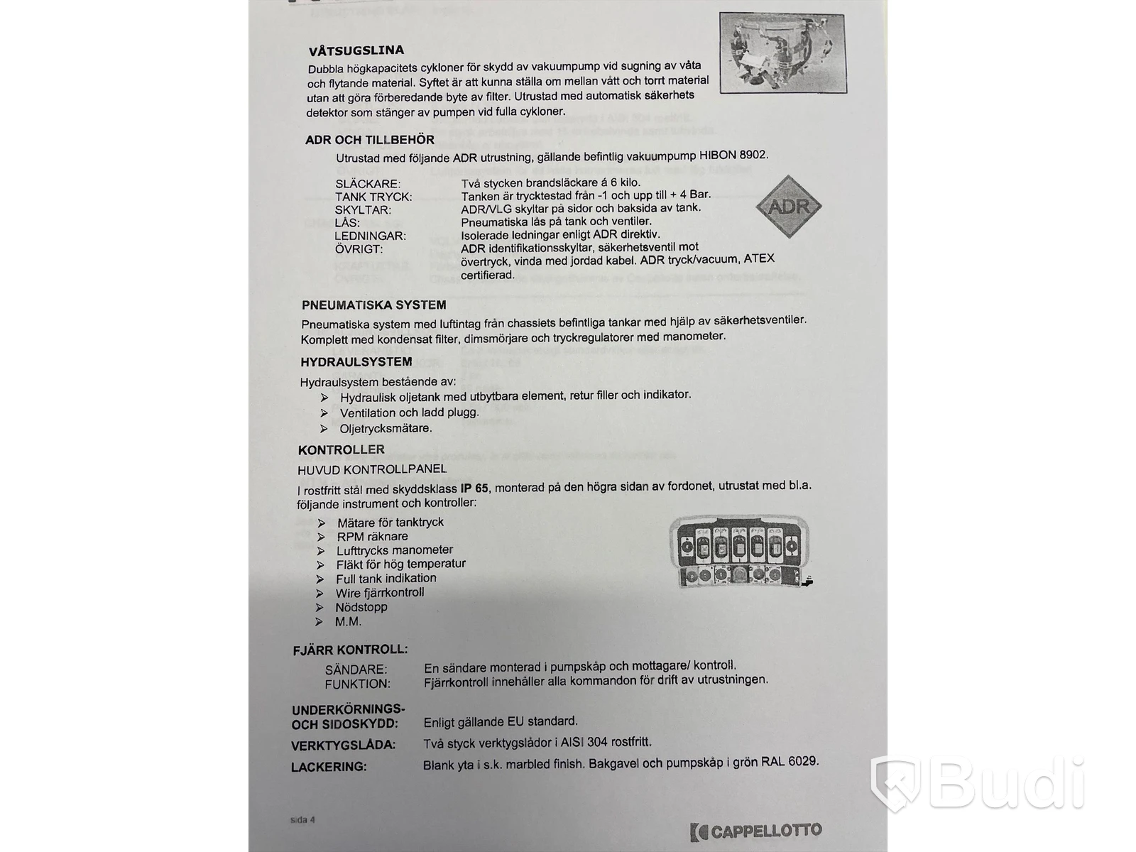 Lastbil Volvo FM 460 8x2 Torrsug Euro6 | Cappellotto