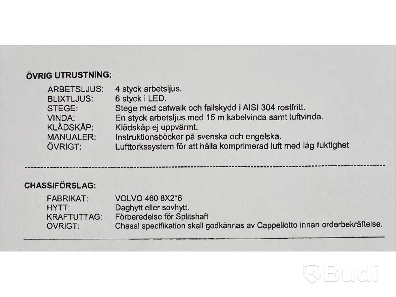 Lastbil Volvo FM 460 8x2 Torrsug Euro6 | Cappellotto