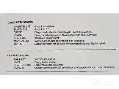 Lastbil Volvo FM 460 8x2 Torrsug Euro6 | Cappellotto