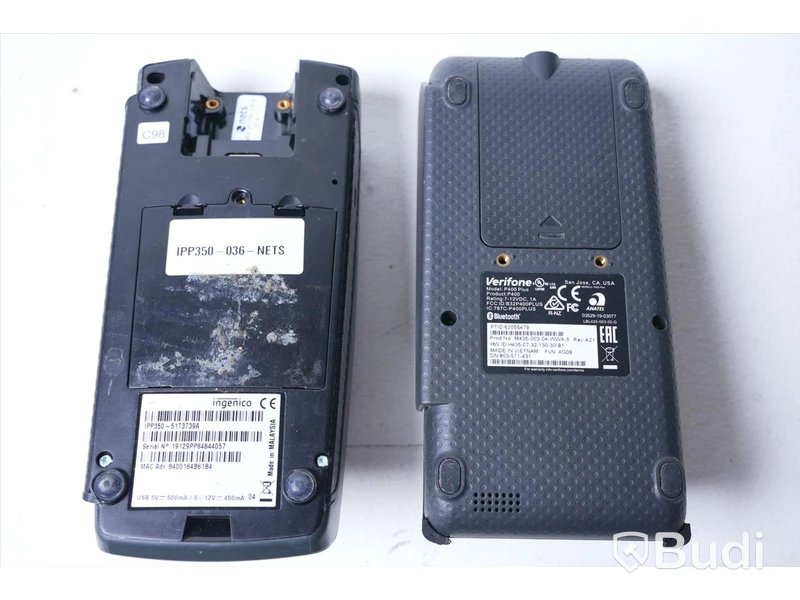 2 st. Kortterminal Ingenico iPP350 och Verifone P400 Plus