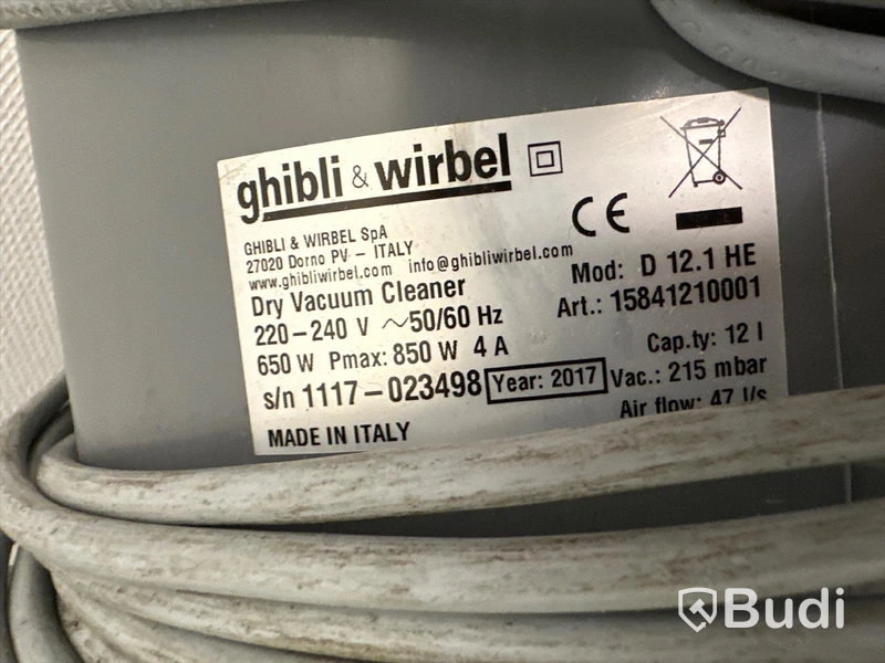 Dammsugare Ghibli & Wirbel 650W