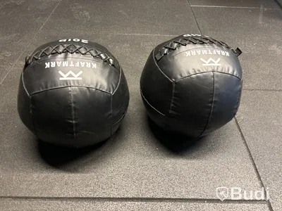 2 st medicinbollar 14 lb & 20 lb
