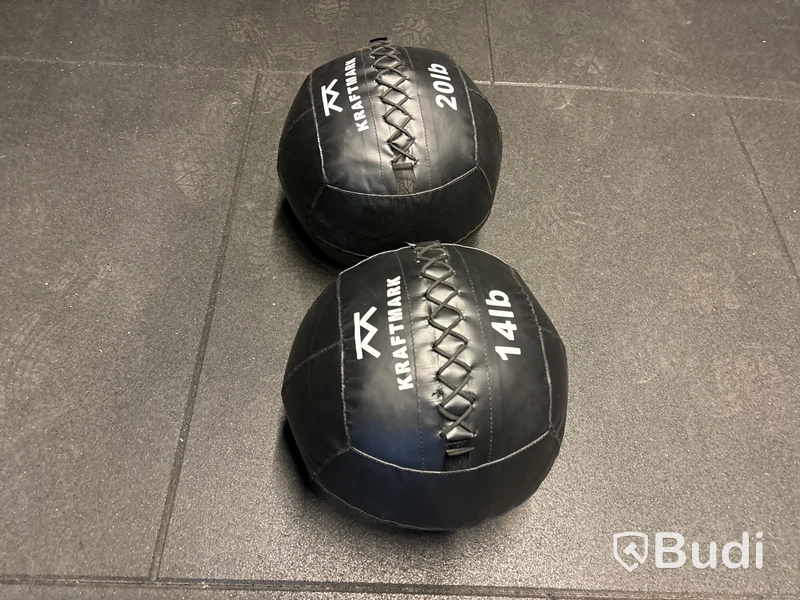 2 st medicinbollar 14 lb & 20 lb