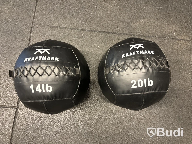 2 st medicinbollar 14 lb & 20 lb
