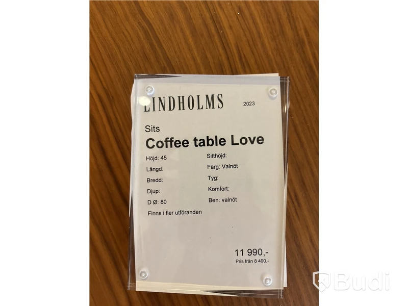 Kaffebord Sits Love.  Ord. pris inkl. moms: ca 11 990 kr