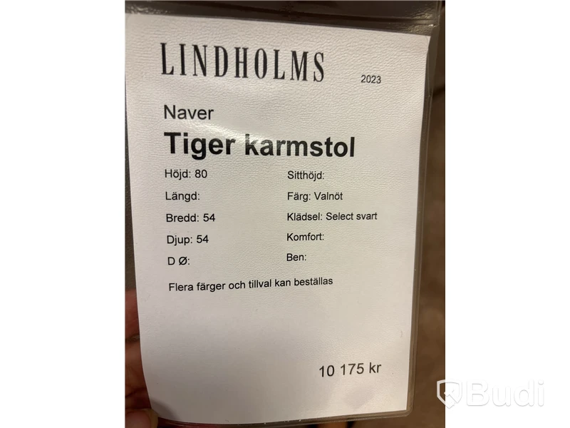 6 st. karmstolar Tiger Ord. pris inkl. moms: ca 61 050 kr