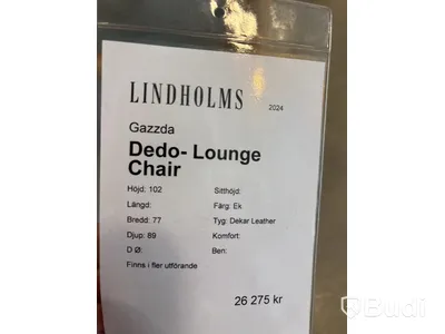 Loungestol Gazzda Dedo-Lounge Chaire. Ord. pris inkl. moms: ca 26 275 kr