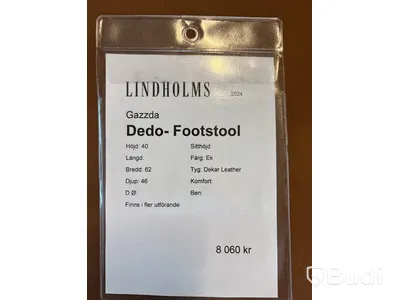 Fotpall Gazza Dedo-Footstool. Ord. pris inkl. moms: ca 8060 kr