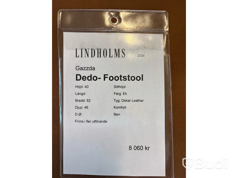 Fotpall Gazza Dedo-Footstool. Ord. pris inkl. moms: ca 8060 kr