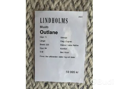 Soffa Muuto Outlane. Ord. pris inkl. moms: ca 59 995 kr
