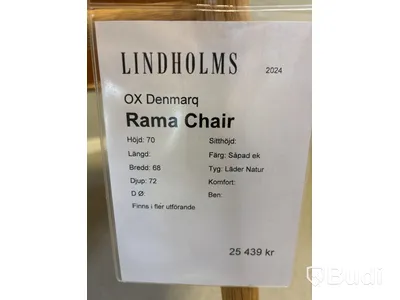 Fåtölj OX Denmarq Rama Chair. Ord. pris inkl. moms: ca 25 439 kr