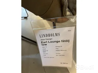 Fåtölj  Jess Design Earl Lounge. Ord. pris inkl. moms: ca 16 395 kr