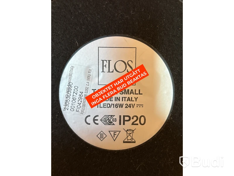 Lampa FLOS Taccia. Ord. pris inkl. moms: ca 10.000 kr