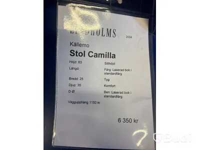 Stol Källemo Camilla Ord. pris inkl. moms: ca  6350 kr