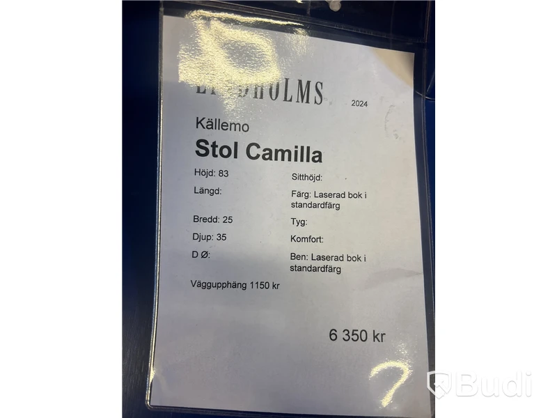 Stol Källemo Camilla Ord. pris inkl. moms: ca  6350 kr