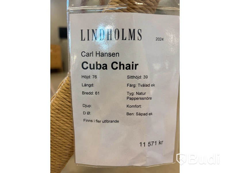 Stol Carl Hansen Cuba Chair. Ord. pris inkl. moms: ca  11 571 kr