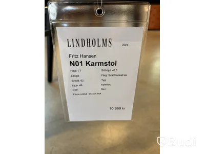 Karmstol FRITZ HANSEN N01. Ord. pris inkl. moms: ca 10999 kr