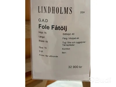 Fåtölj G.A.D. Ord. pris inkl. moms: ca 32 900 kr