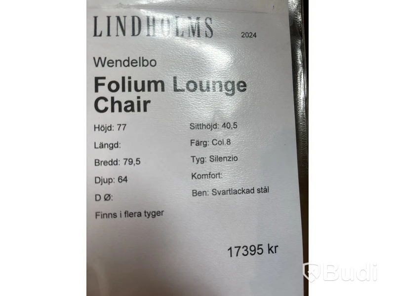 Loungestol Wendelbo Folium. Ord. pris inkl. moms: ca 17 395 kr