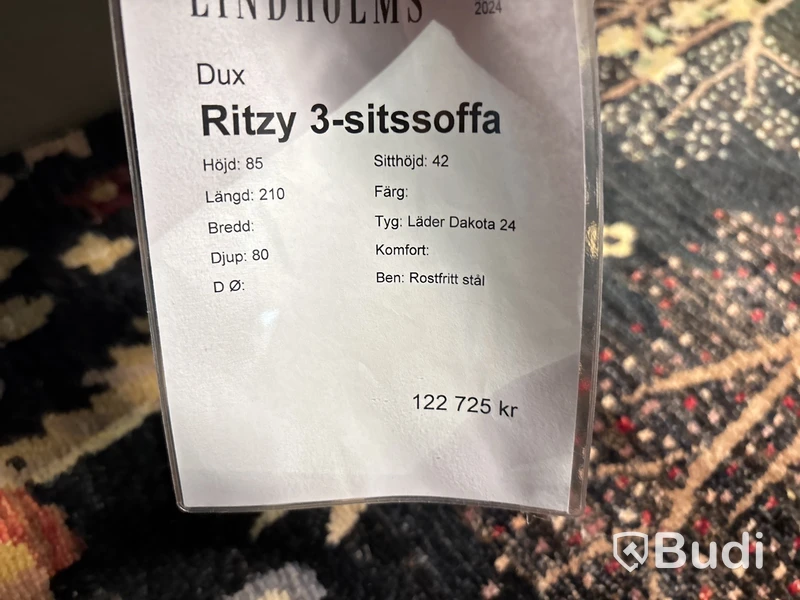 Soffa Dux Ritzy. Ord. pris inkl. moms: ca 122 725 kr