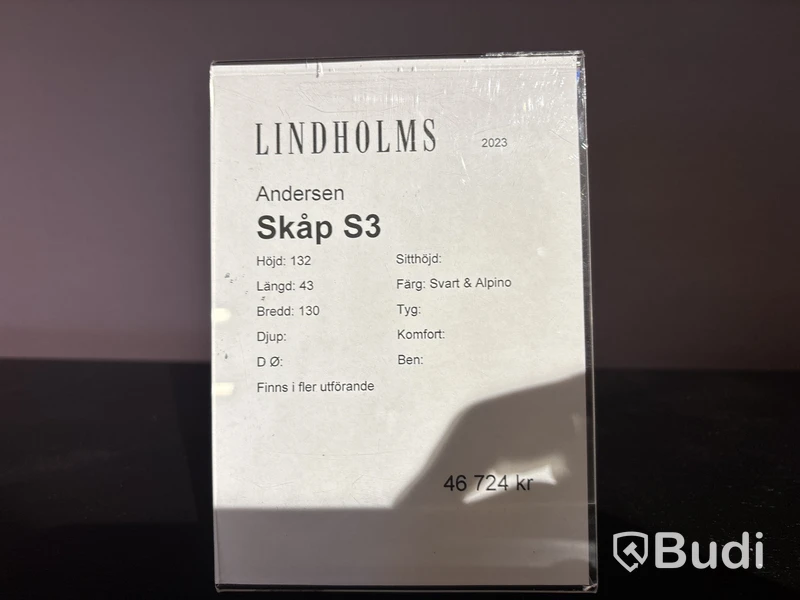 Skåp Andersen S3. Ord. pris inkl. moms: ca 46 724 kr