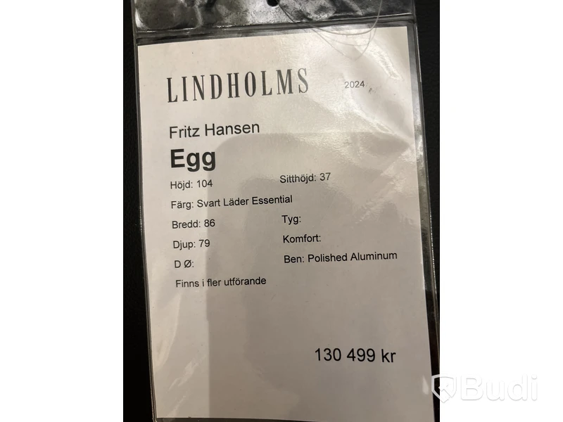 Fåtölj Egg Fritz Hansen. Ord. pris inkl. moms: ca 130 499 kr