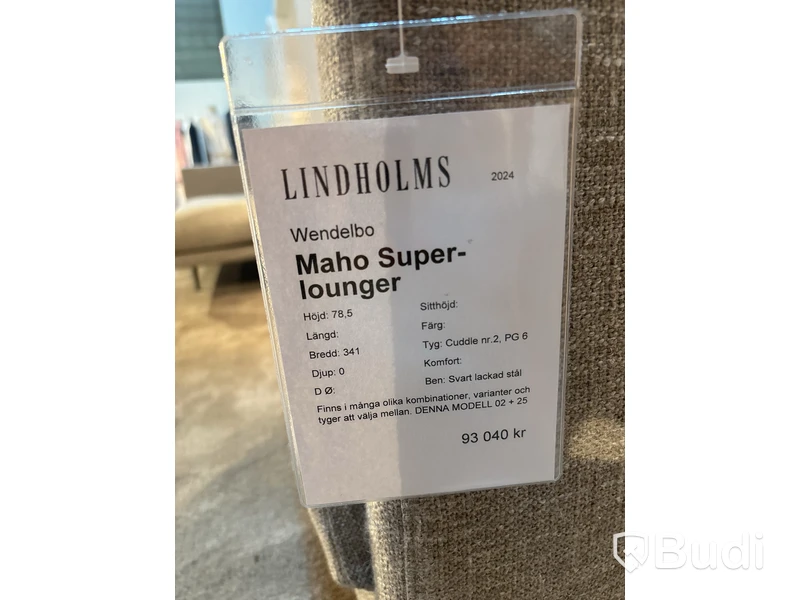 Soffa Wendelbo Maho Super-lounger. Ord. pris inkl. moms: ca 93 040 kr