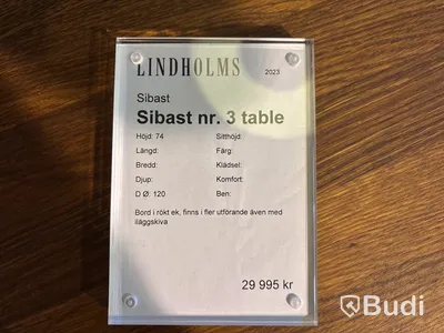 Runt bord, Sibast Ord. pris inkl. moms: ca 29 995kr