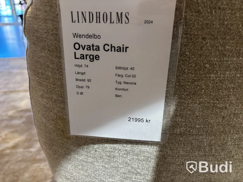 Fåtölj Wendelbo Ovata Chair Large Ord. pris inkl. moms: ca 21 995 kr