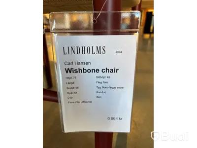 Stol Carl Hansen Wishbone - Ord. pris inkl. moms: ca 12 510 kr