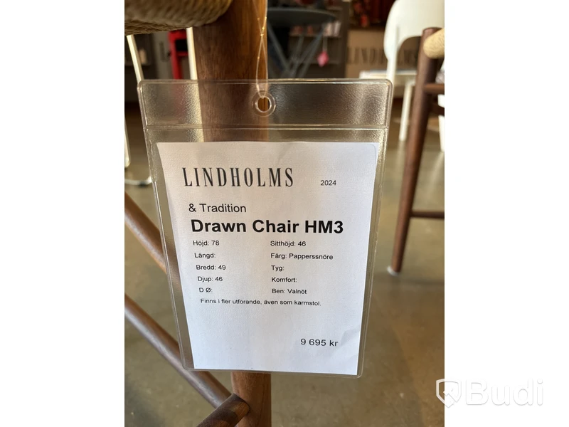 4 st. stolar &tradition Drawn Chair HM3 av - totalt ord. pris inkl. moms: ca 38 780 kr