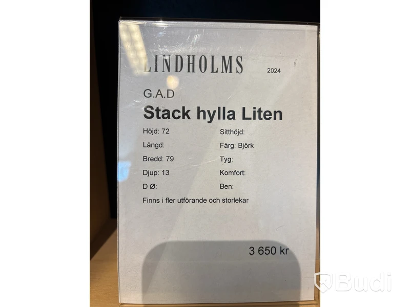 Stackhylla G.A.D. Ord. pris inkl. moms: ca 3650 kr