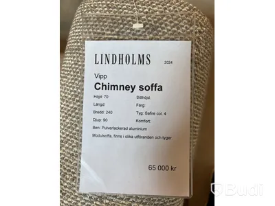 Soffa Vipp Chimney. Ord. pris inkl. moms: 65 000 kr