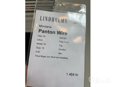 4 st. Montana Panton Wire, krom. Totalt ord. pris inkl. moms: ca 5856 kr
