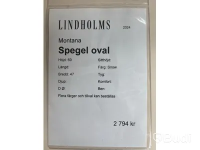 Sminkbord Montana Make up samt spegel Montana oval. Ord. pris inkl. moms: ca 9583 kr