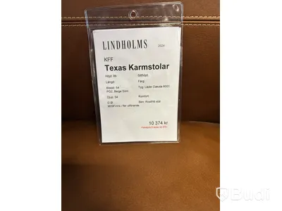 6 st. Karmstolar KFF Texas. Totalt ord. pris inkl. moms: ca 43 570 kr
